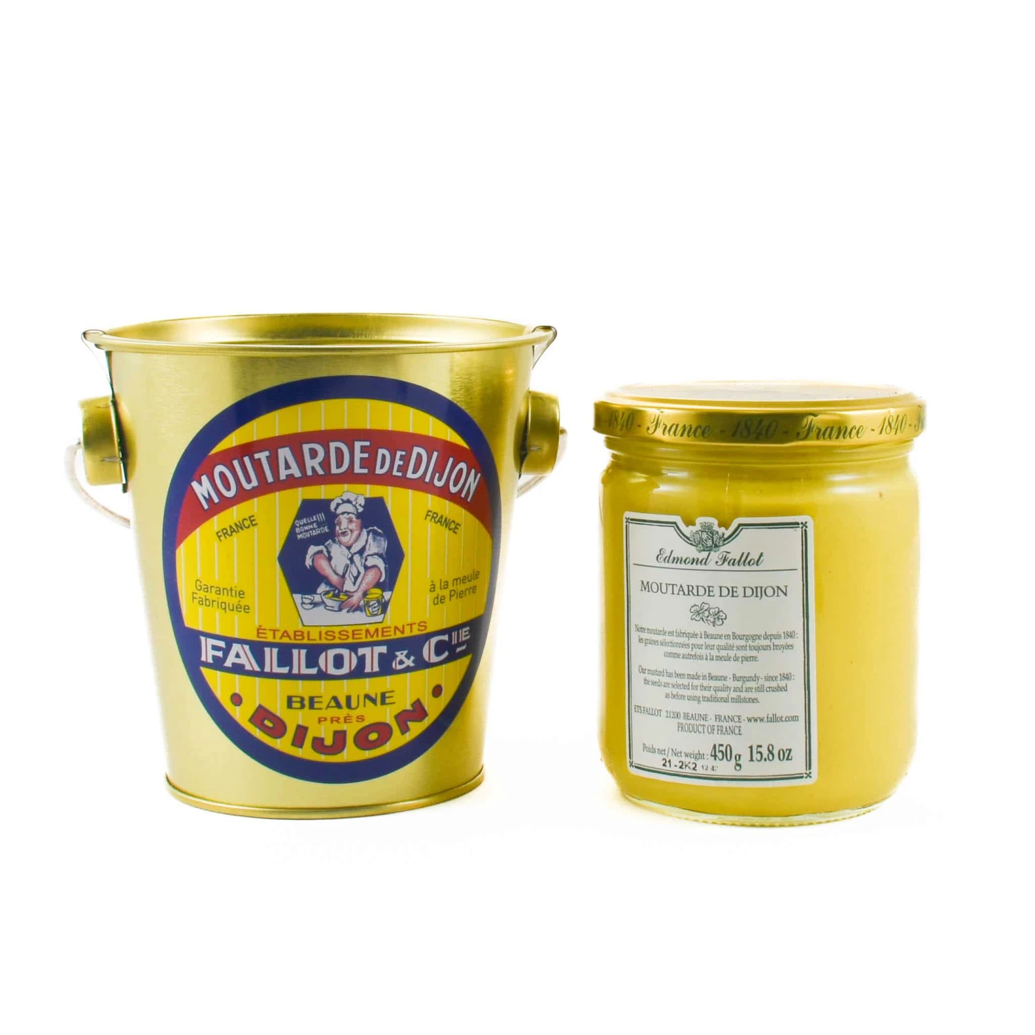 Fallot Dijon Mustard In Gift Metal Bucket 450g 2 Fallot Dijon Mustard In Gift Metal Bucket 450g - Image 2