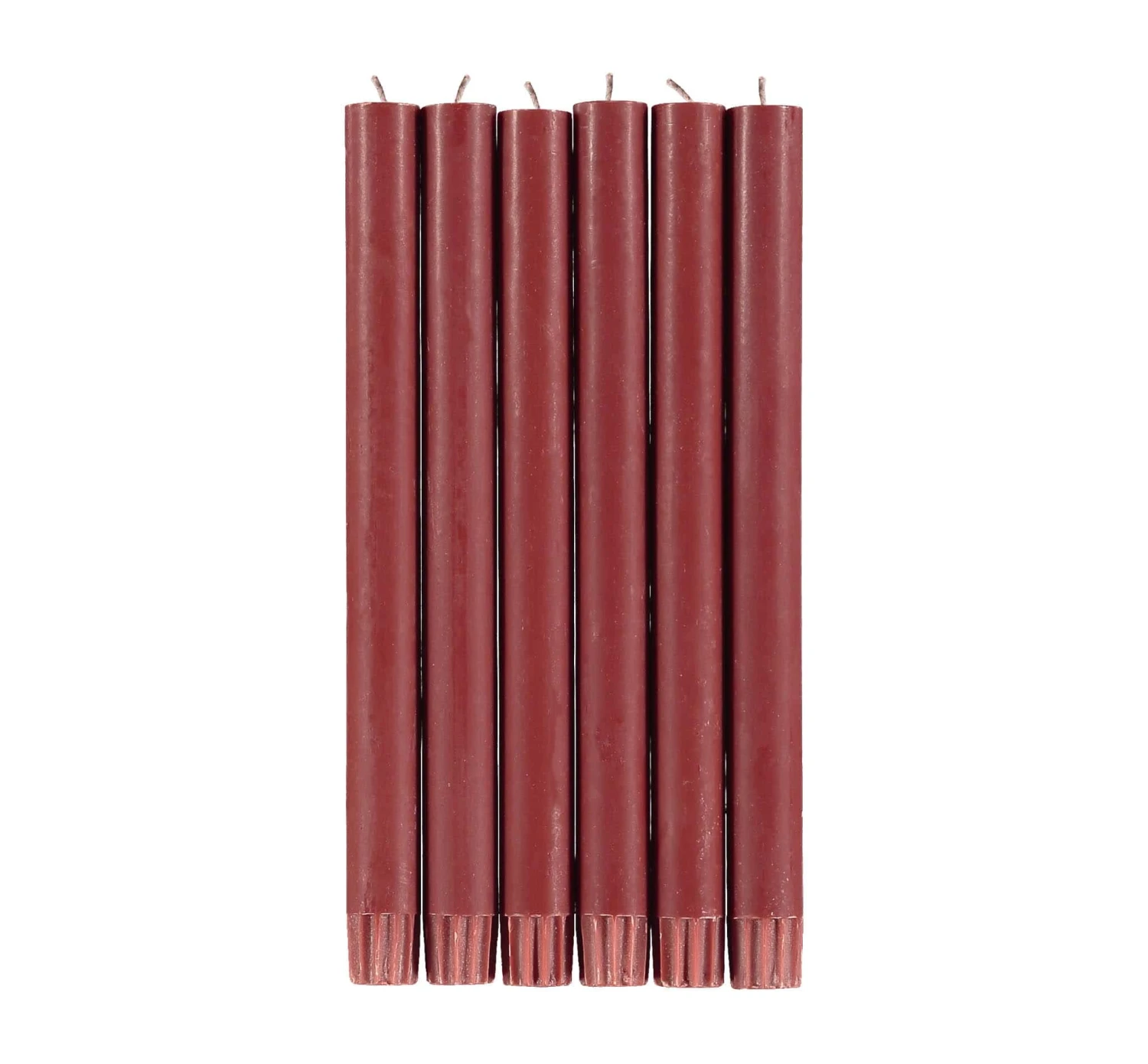 Set Of 6 Red Dinner Candles 1 Set Of 6 Red Dinner Candles