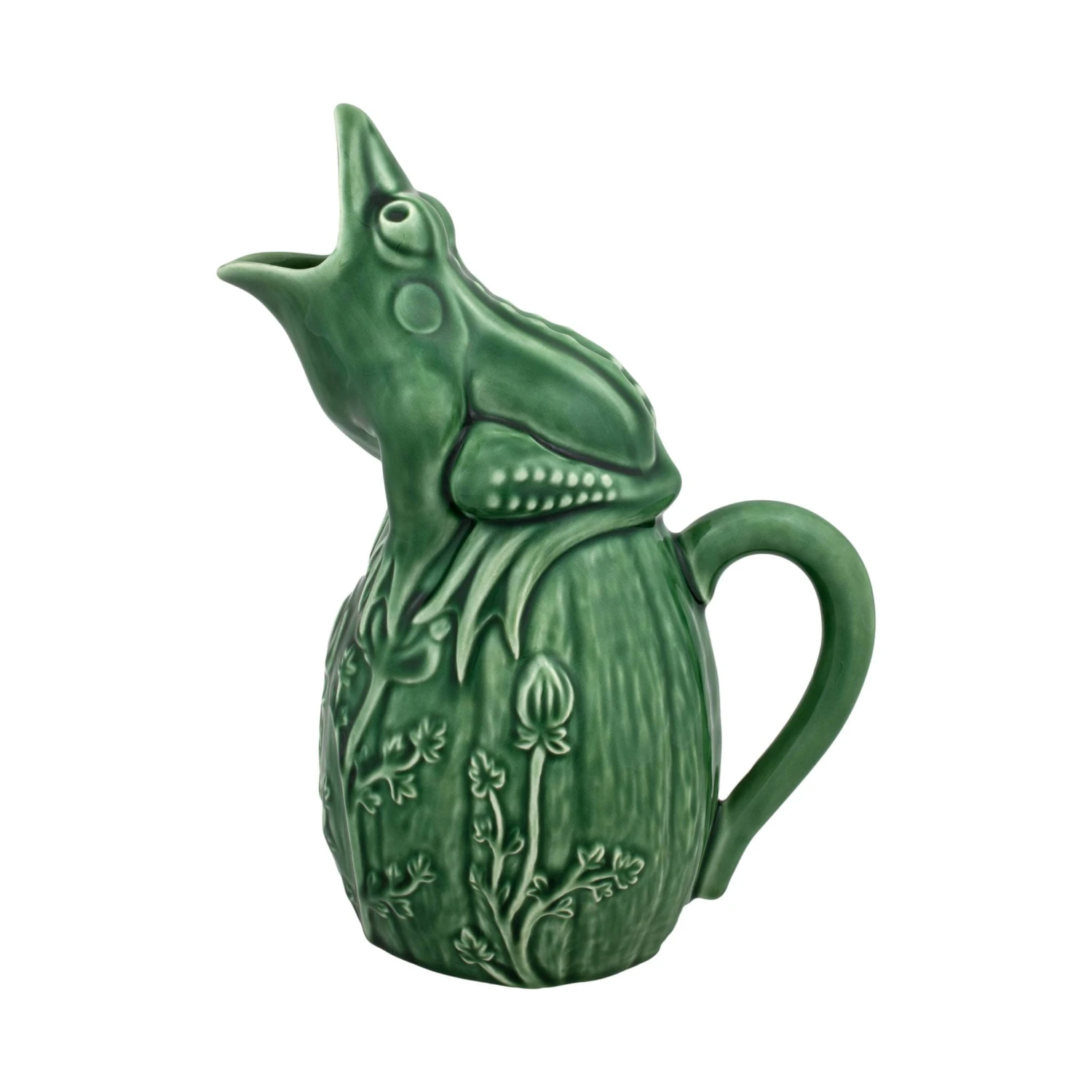 Bordallo Pinheiro Green Frog Pitcher 1 Bordallo Pinheiro Green Frog Pitcher
