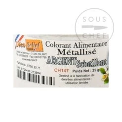 Edible Metallic Sparkling Silver Powder Food Colour 25g -Deals Kitchen Hub Store DE0129 EdibleMetallicSparklingSilverPowderFoodColour 2