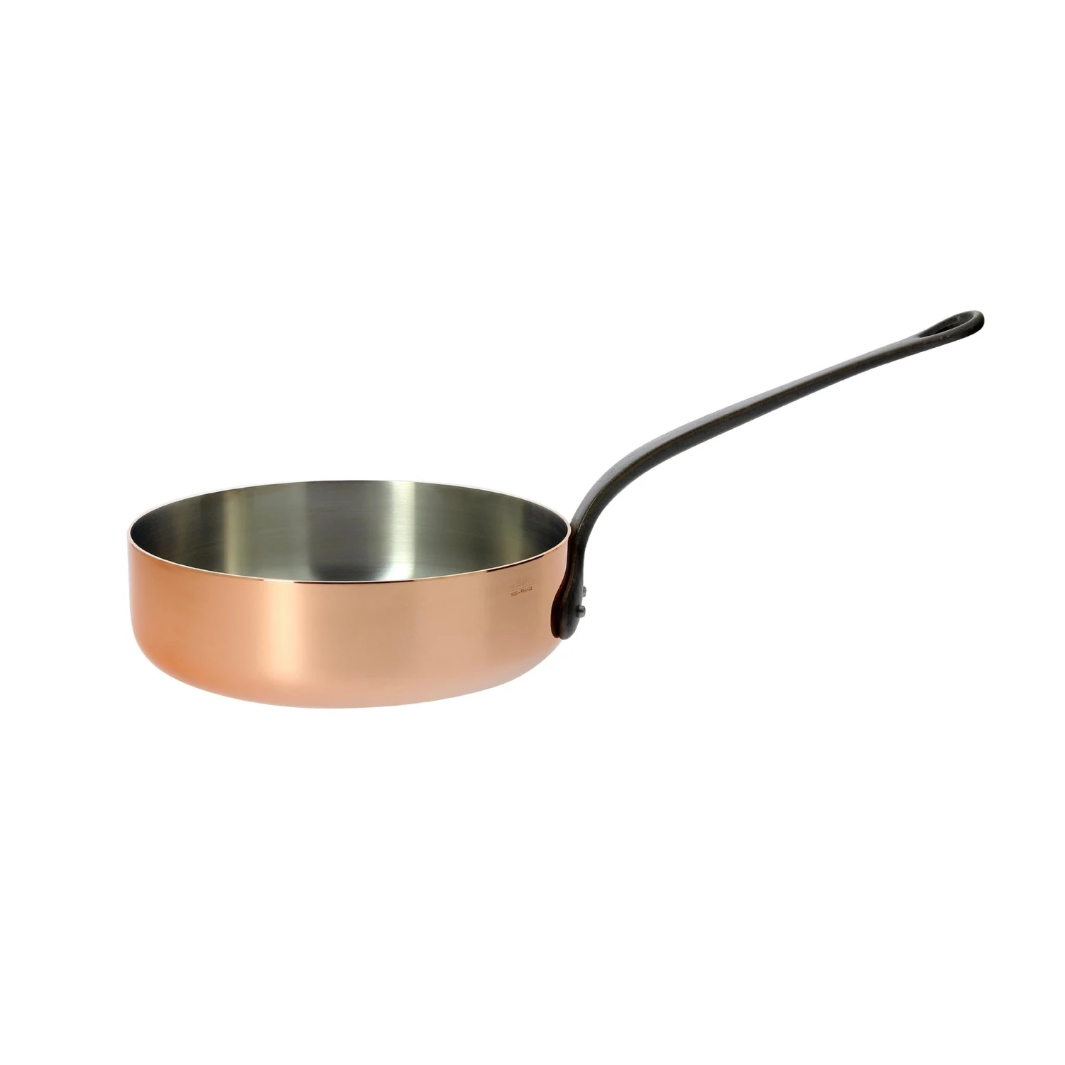 De Buyer Prima Matera Induction-Compatible Copper Saute Pan - Straight 1 De Buyer Prima Matera Induction-Compatible Copper Saute Pan - Straight