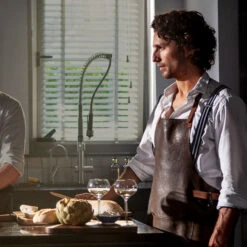 Dutchdeluxes Leather BBQ Apron In Vintage Brown -Deals Kitchen Hub Store Dutchdeluxes vintage brown spron