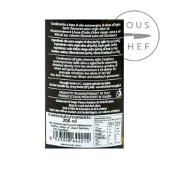 Frantoio Muraglia Aromatic Garlic Extra Virgin Olive Oil -Deals Kitchen Hub Store FR0014 FrantoioMuragliaAromaticGarlicExtraVirginOliveOil nutrition