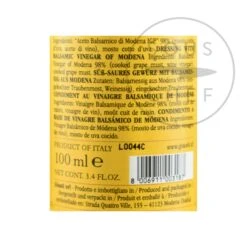 Giuseppe Giusti Balsamic Vinegar Historical Collection In Wooden Casket -Deals Kitchen Hub Store GI0004 GiuseppeGiustiBalsamicVinegarHistoricalCollectioninWoodenCasket nutrition 3