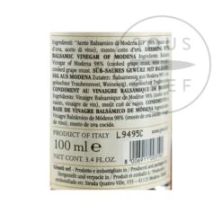 Giuseppe Giusti Balsamic Vinegar Historical Collection In Wooden Casket -Deals Kitchen Hub Store GI0004 GiuseppeGiustiBalsamicVinegarHistoricalCollectioninWoodenCasket nutrition 4