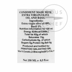 Galantino Puglian Olive Oil With Basil In Terracotta Bottle 250ml -Deals Kitchen Hub Store GT0010 PuglianOliveOilwithBasilinTerracottaBottle250ml BoP