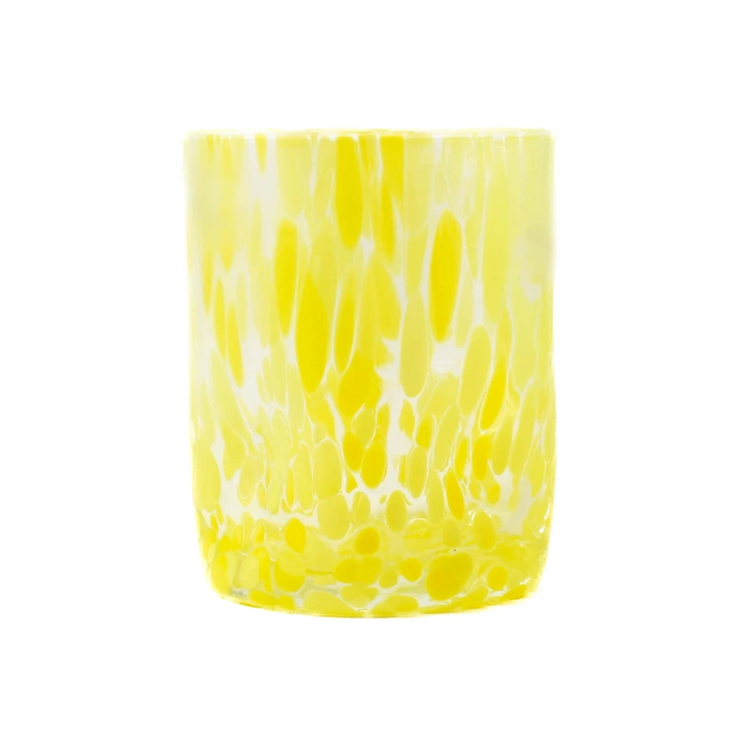 Murano Glass Tumbler, Yellow 5 Murano Glass Tumbler, Yellow - Image 5