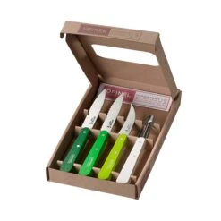 Opinel Kitchen Essentials 4 Knife Set - Greens 3 Opinel Kitchen Essentials 4 Knife Set - Greens -Deals Kitchen Hub Store IC0050 OpinelKitchenEssentials4KnifeSet Greens box
