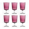 Set Of 6 Ichendorf Milano Violet Stemmed Wine Glass