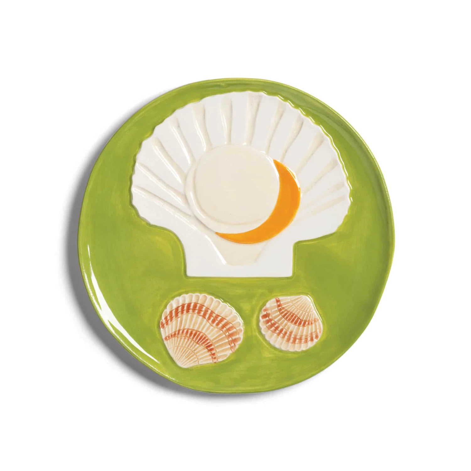 & Klevering Set Of 4 Assorted Seafood Side Plates, 16cm 2 & Klevering Set Of 4 Assorted Seafood Side Plates, 16cm - Image 2