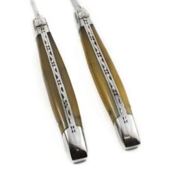 Laguiole En Aubrac Set Of 2 Steak Knives, Solid Horn -Deals Kitchen Hub Store LR0003LaguioleenAubracSetof2SteakKnives SolidHorn3