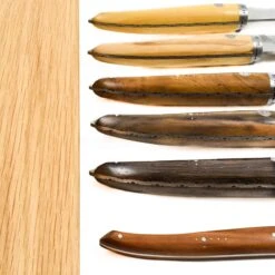 Laguiole En Aubrac Gourmet Knife Block Of 6 Kitchen Knives, Mixed Woods -Deals Kitchen Hub Store LR0024LaguioleenAubracGourmetKnifeBlockof6KitchenKnives MixedWood4