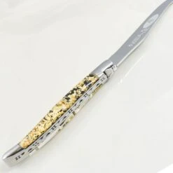Laguiole En Aubrac Soft Cheese Knife, Gold Foil 5 Laguiole En Aubrac Soft Cheese Knife, Gold Foil -Deals Kitchen Hub Store LR0041L2
