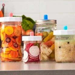 Masontops Complete At Home Wide Mouth Fermentation Kit -Deals Kitchen Hub Store MJ0001MasontopsCompleteAtHomeWideMouthFermentationKitLife2