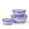 Mepal Cirqula Round 3 Piece Set, Nordic Lilac