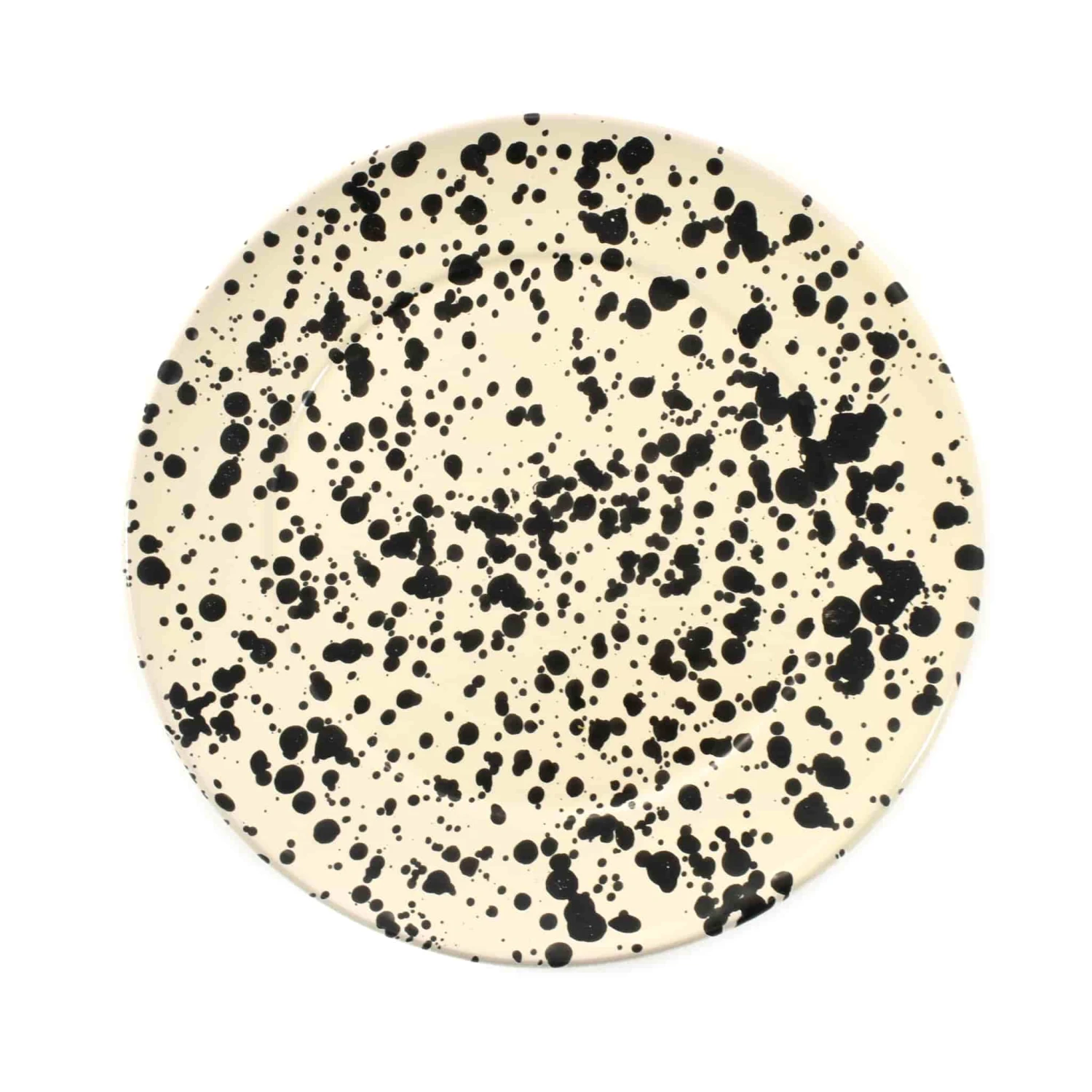 Puglia Black Splatter Dinner Plate 27cm 1 Puglia Black Splatter Dinner Plate 27cm