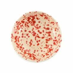 Puglia Red Splatter Bowl, 19cm -Deals Kitchen Hub Store NC0041 PugliaRedSplatterBowl19cm