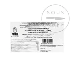 Pariani Candied Cedro Citron In Small Cubes 1kg -Deals Kitchen Hub Store PA0167 ParianiCandiedCedroCitronInSmallCubes1kg BoP