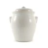 Handmade Stoneware Fermenting Crock In White 4.5 Litre