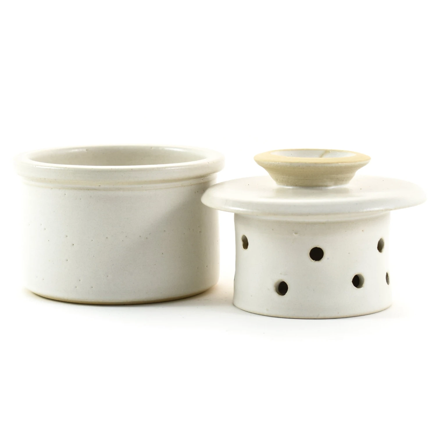 French Style Stoneware Butter Pot 2 French Style Stoneware Butter Pot - Image 2