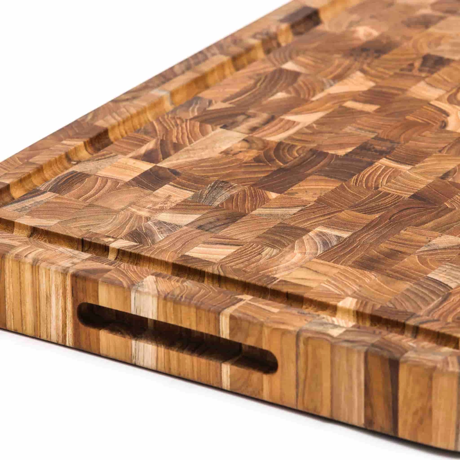Teakhaus End Grain Butcher Block With Juice Canal, Medium 2 Teakhaus End Grain Butcher Block With Juice Canal, Medium - Image 2