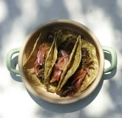 Kapka X Sous Chef Colourblock Enamel Frying Pan, 16cm, Green & Pink -Deals Kitchen Hub Store Untitled 1 0006 dulcedelechegoattacos 21of27 jpg