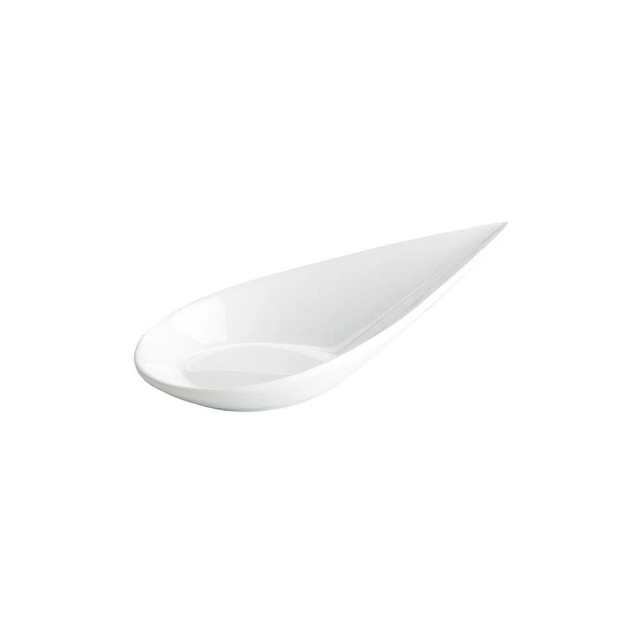 12 X Small Porcelain Tear Drop Canape Spoon 2 12 X Small Porcelain Tear Drop Canape Spoon - Image 2