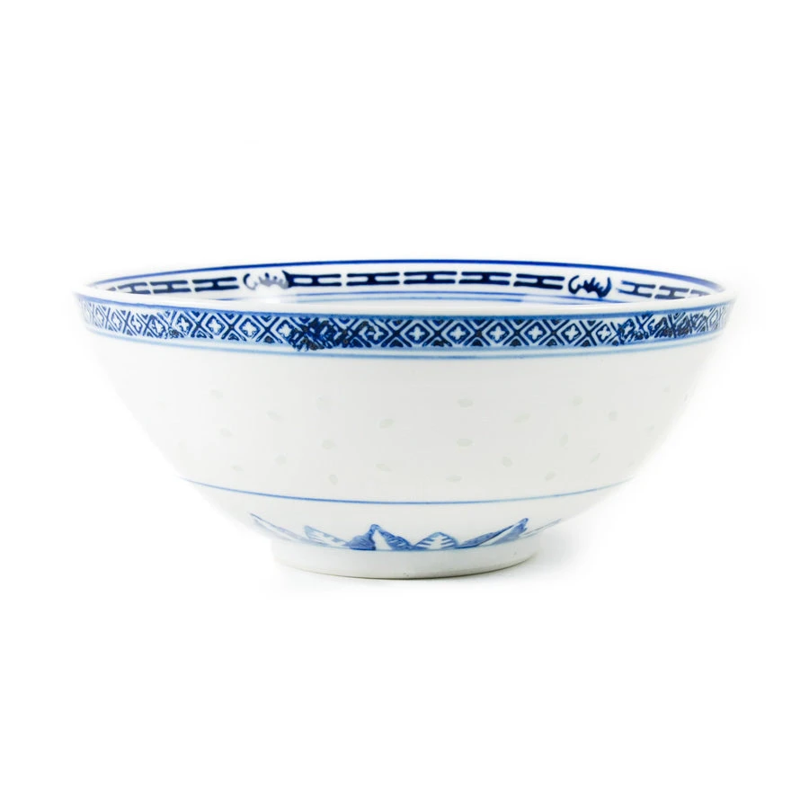 Blue Rice Pattern Serving Bowl 20.3cm 1 Blue Rice Pattern Serving Bowl 20.3cm
