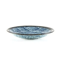 Blue Wave Medium Plate 22cm -Deals Kitchen Hub Store blue wave medium plate 2