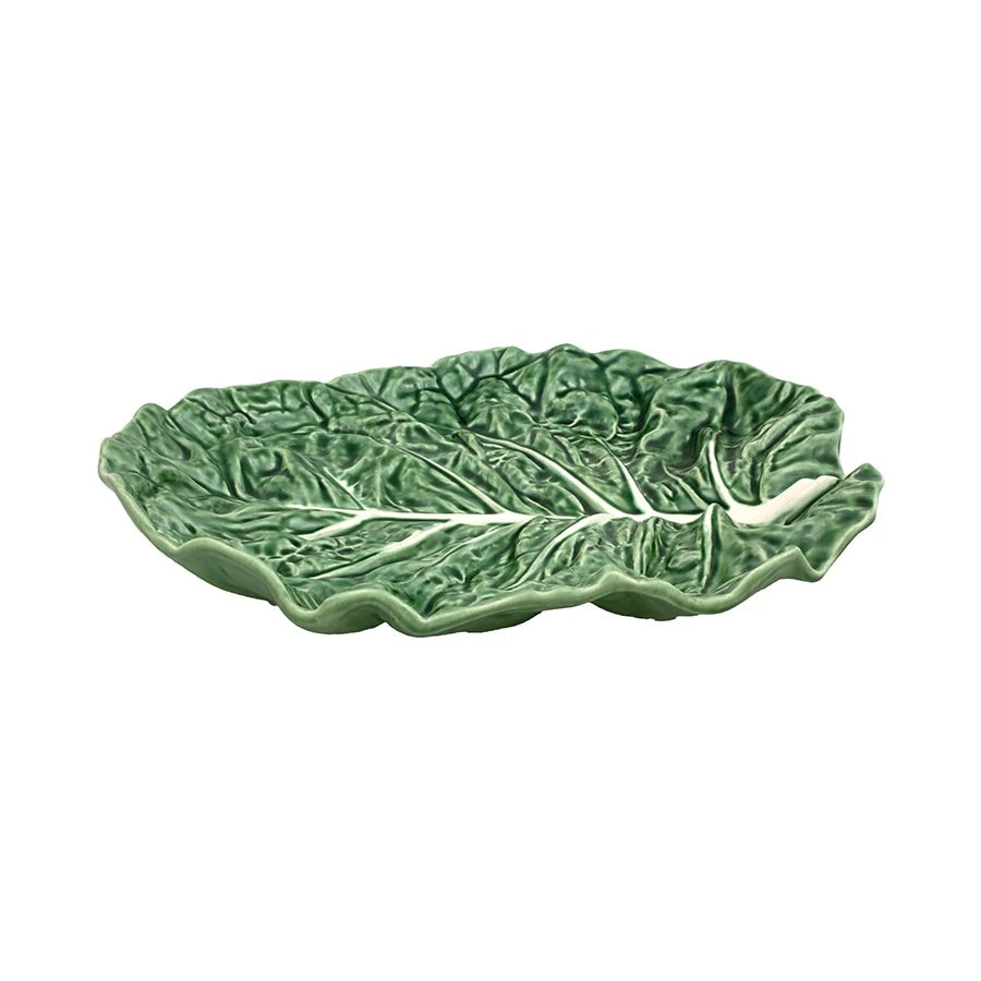 Bordallo Pinheiro Cabbage Leaf Oval Platter 1 Bordallo Pinheiro Cabbage Leaf Oval Platter