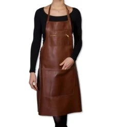 Dutchdeluxes Leather Zipper Apron In Classic Brown 10 Dutchdeluxes Leather Zipper Apron In Classic Brown -Deals Kitchen Hub Store dutch deluxes leather zipper apron classic brown model