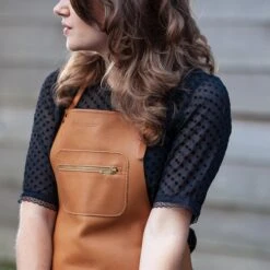 Dutchdeluxes Leather Zipper Apron In Classic Brown 11 Dutchdeluxes Leather Zipper Apron In Classic Brown -Deals Kitchen Hub Store dutch deluxes leather zipper apron new natural lifestyle