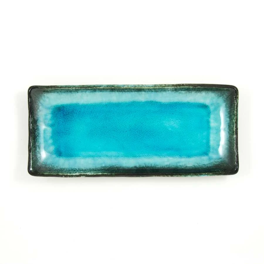 Oblong Turquoise Platter 4 Oblong Turquoise Platter - Image 4