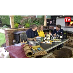 Dutchdeluxes Leather BBQ Apron In Vintage Brown -Deals Kitchen Hub Store still shot itv saturday kitchen james martin product page b9b53eb1 9c84 4f12 8856 05e6e075f640