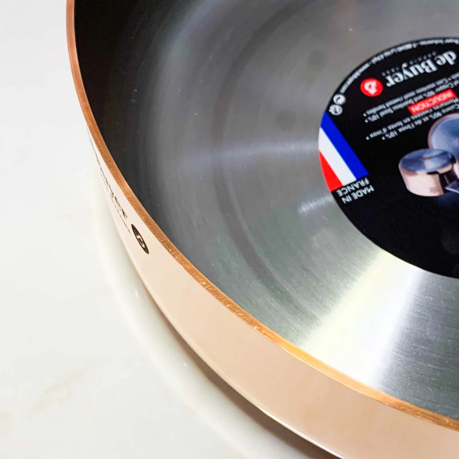 De Buyer Prima Matera Induction-Compatible Copper Saute Pan - Straight 2 De Buyer Prima Matera Induction-Compatible Copper Saute Pan - Straight - Image 2