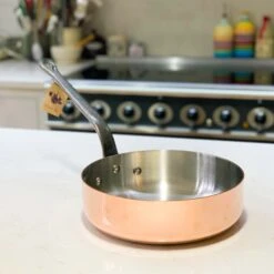 De Buyer Prima Matera Induction-Compatible Copper Saute Pan - Straight 6 De Buyer Prima Matera Induction-Compatible Copper Saute Pan - Straight -Deals Kitchen Hub Store straight sided saute