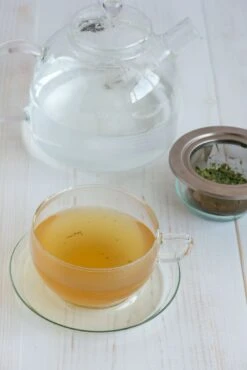 Glass Teacup & Saucer 400ml -Deals Kitchen Hub Store trendglas teacup stainless steel strainer portrait 89232653 a7dc 4db5 ab76 bf780edd145f